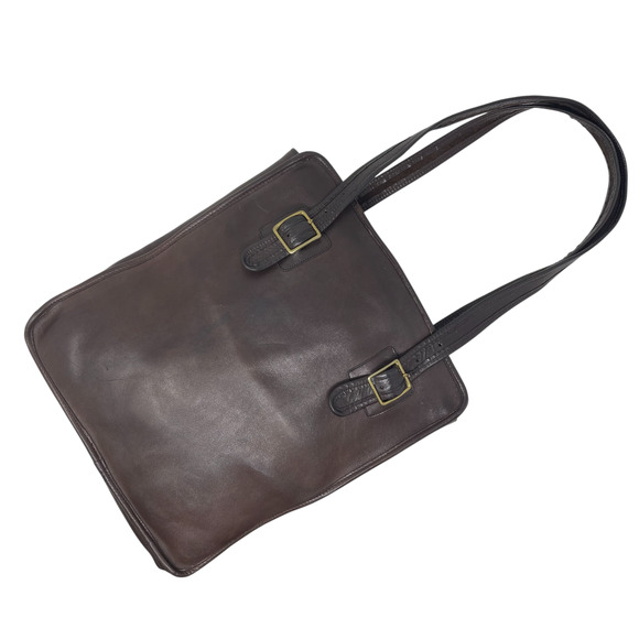 RARE Vintage COACH Tote Bag - Shoulder Bag - Pre-Creed 1970s - Dark Brown - Picture 1 of 9